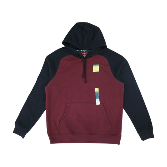 Maroon Solid Hoodie Pullover