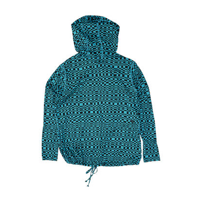 Black Geometric Hoodie Pullover