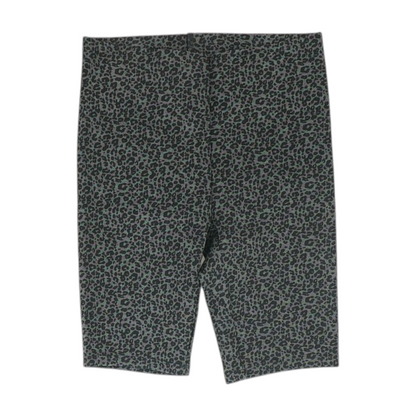 Black Animal Print Active Shorts