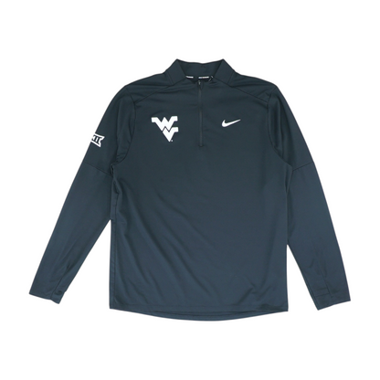 Black Solid 1/4 Zip Pullover