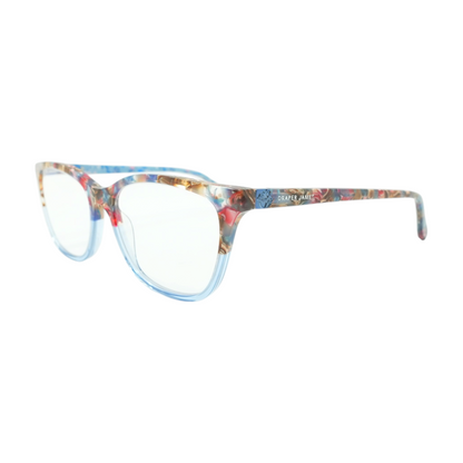 Blue Rectangle Prescription Eyewear