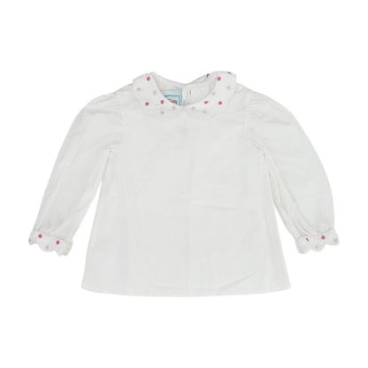White Solid Knit Top