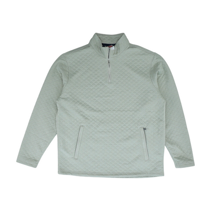 Beige Solid 1/4 Zip Pullover