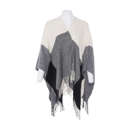 Black Plaid Acrylic Scarf