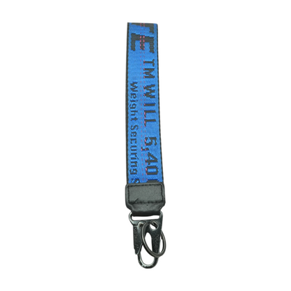 Blue Industrial Strap Keychain Lanyard