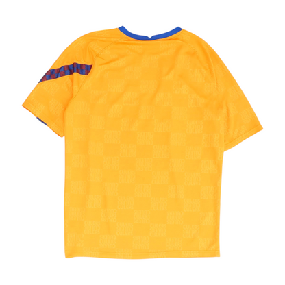 Men's Orange FC Barcelona Football Club Short Sleeve Jersey
