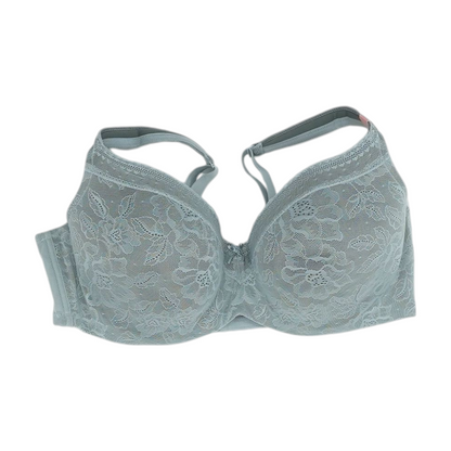 Gray Floral Bra