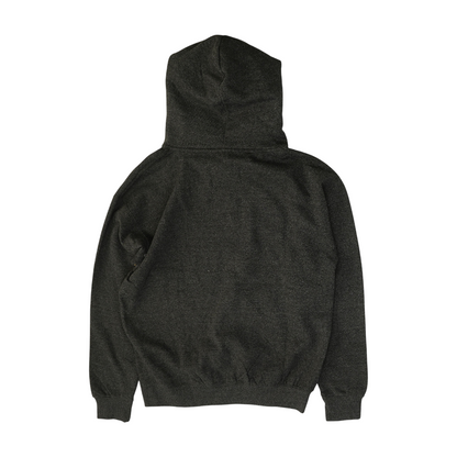 Gray Solid Hoodie Pullover