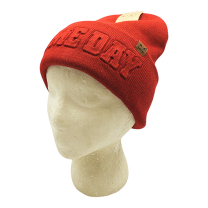 Burgundy Game Day Beanie