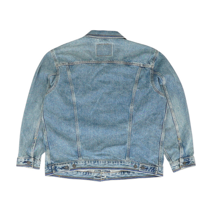 Blue Solid Denim Jacket