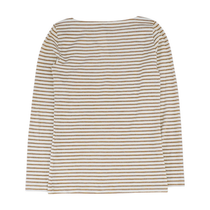 Beige Striped Blouse