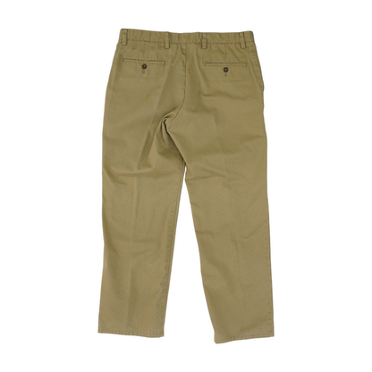 Tan Solid Chino Pants