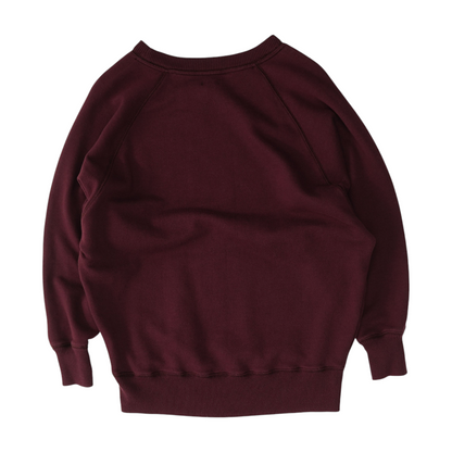 Burgundy Solid Sweatshirt Pullover