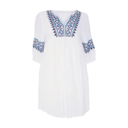 White Petite Mini Dress