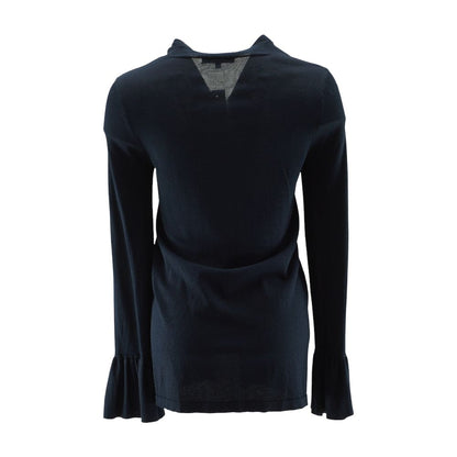 Navy Solid Cardigan Sweater