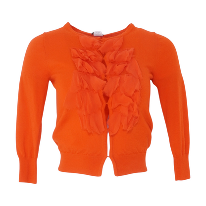 Orange Cardigan Sweater