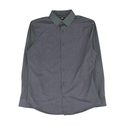 Black Polka Dot Long Sleeve Button Down