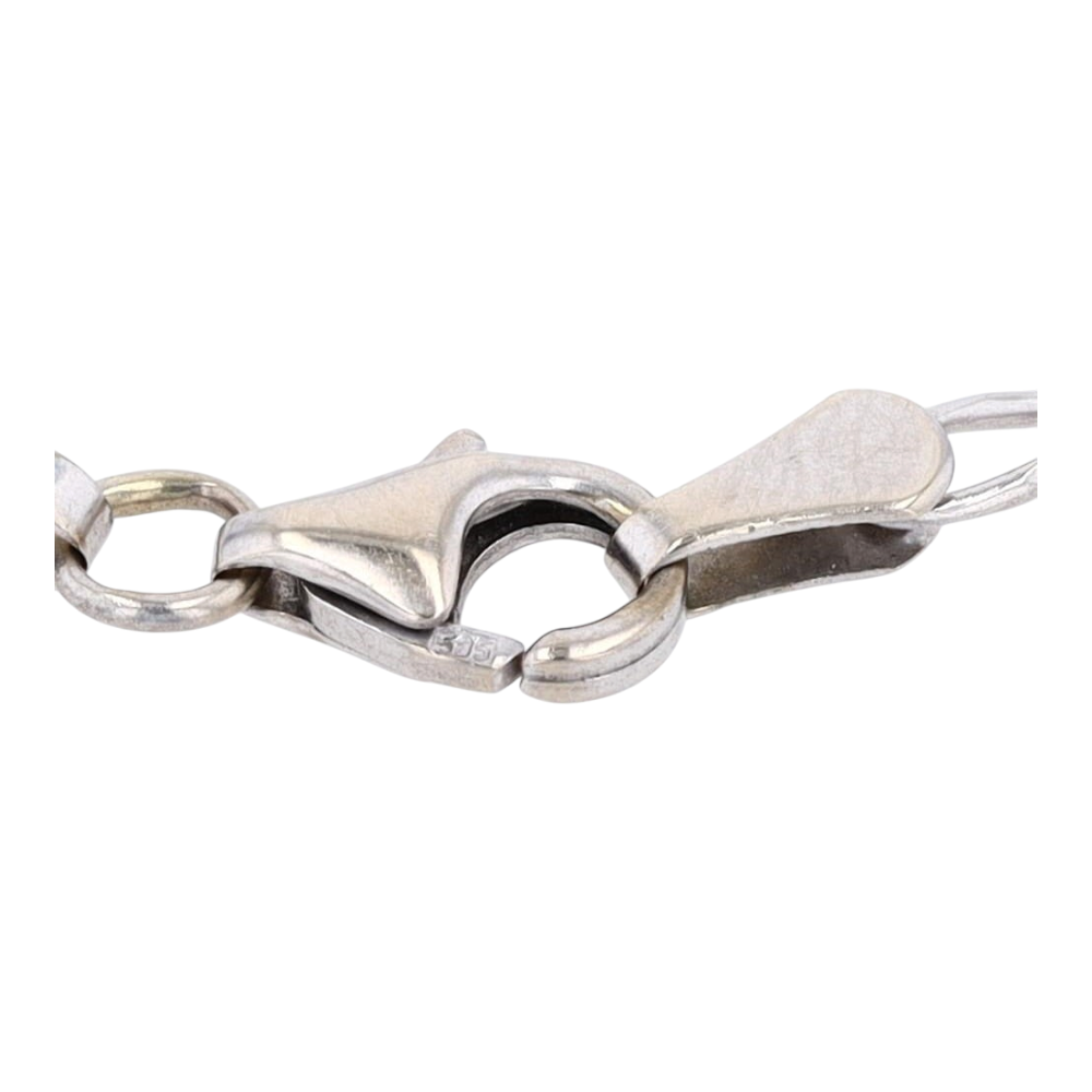 14K White Gold Chain Bracelet