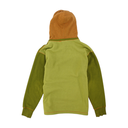 Green Solid Hoodie Pullover