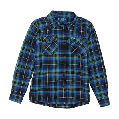 Blue Plaid Flannel Button Down