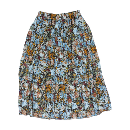 Multi Floral Midi Skirt