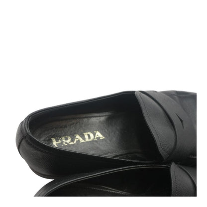 Black Saffiano Leather Loafer
