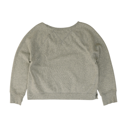 Gray Solid Sweatshirt Pullover