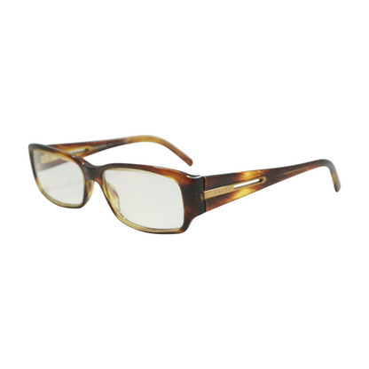 Brown Rectangle Prescription Eyewear