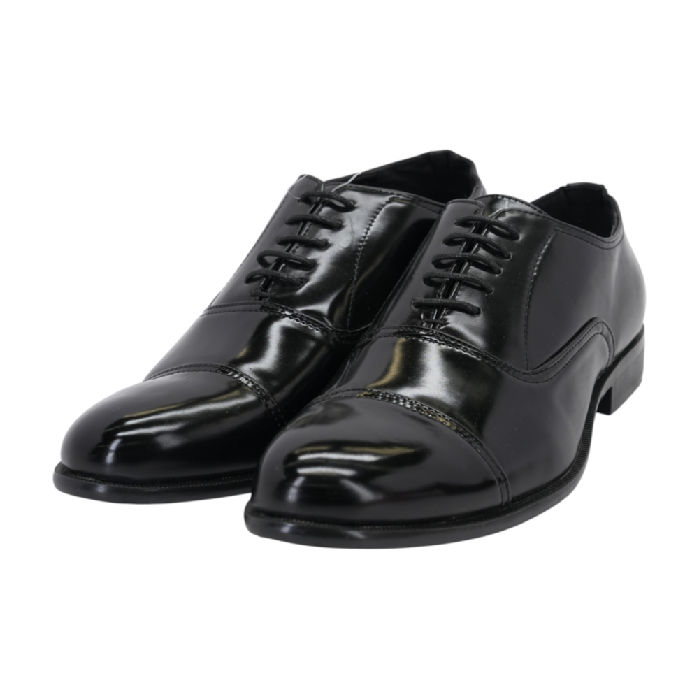 Black Lace-Up Dress Shoes