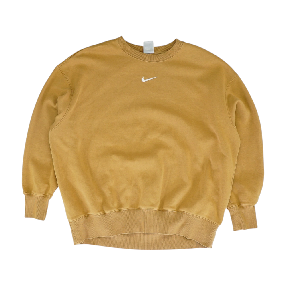 Tan Solid Sweatshirt Pullover