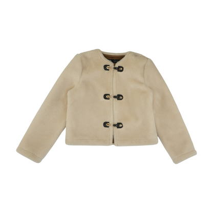 Beige Solid Jacket