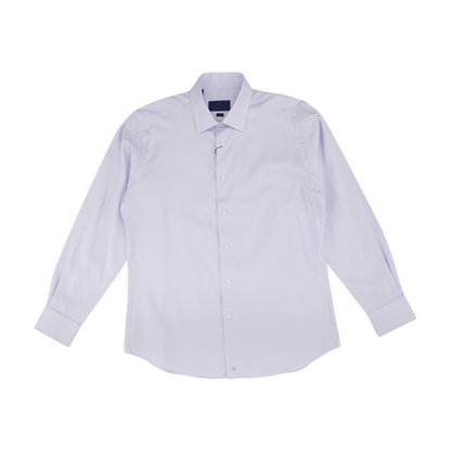 Lilac Solid Long Sleeve Button Down
