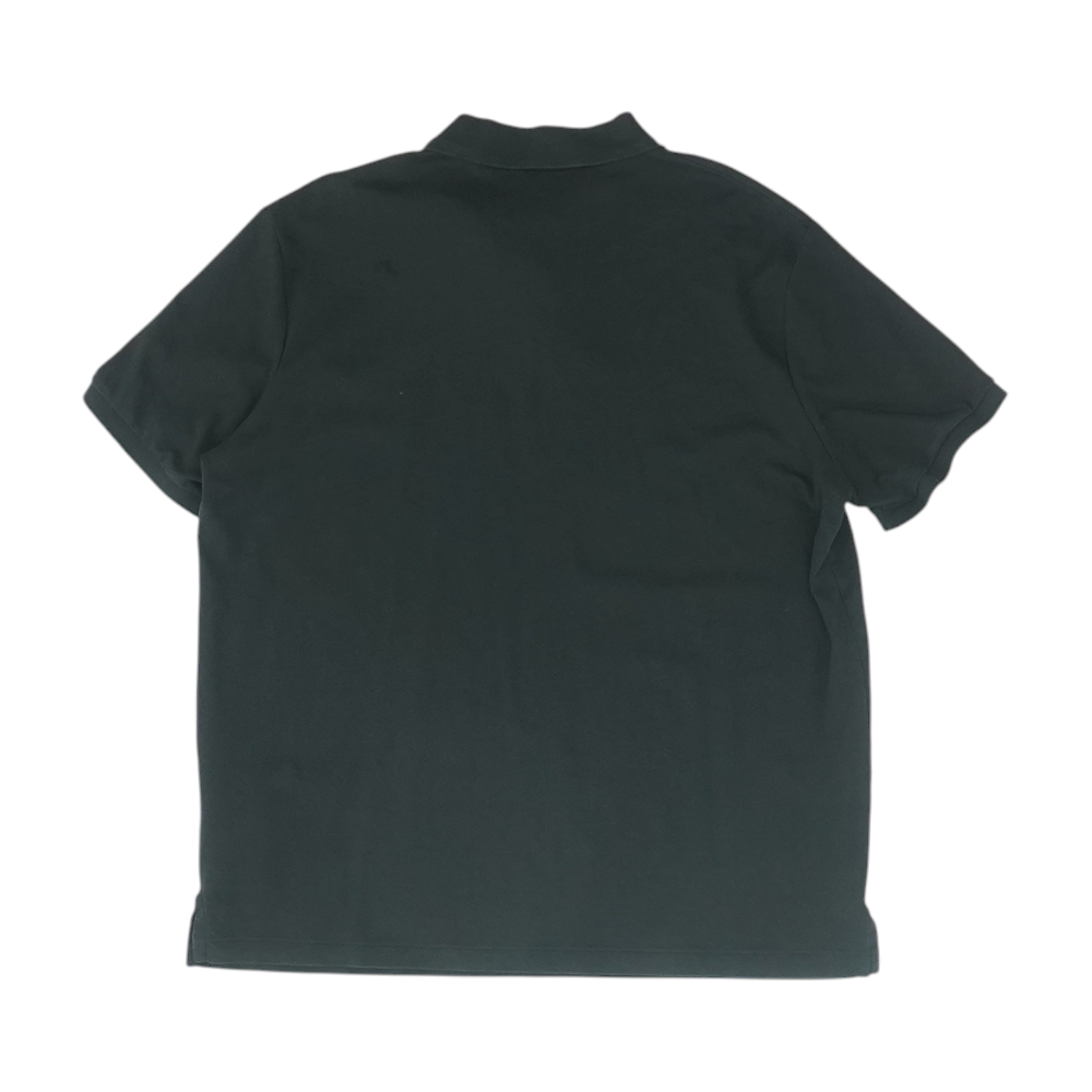 Black Solid Short Sleeve Polo