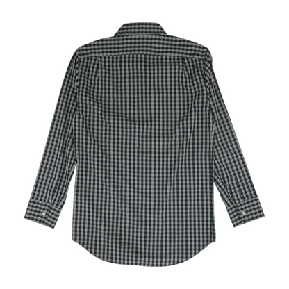 Black Check Long Sleeve Button Down
