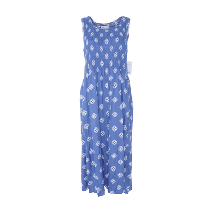 Blue Print Midi Dress