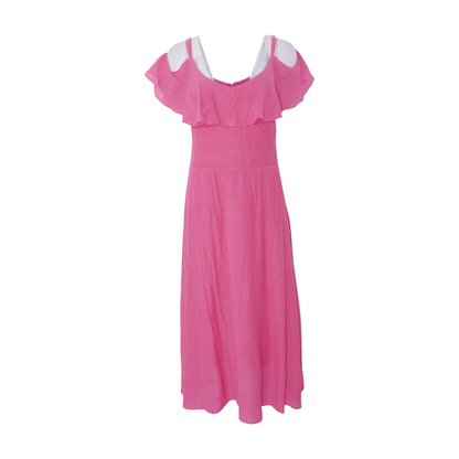 Pink Plus Midi Dress