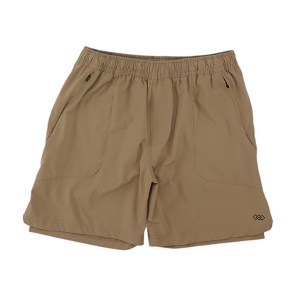 Brown Active Shorts