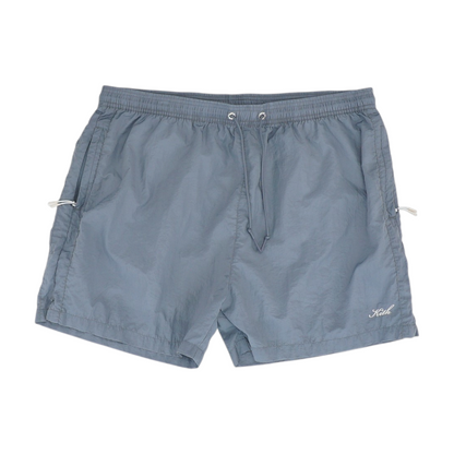 Gray SS22 Elevation Garment Washed Nylon Swim Short