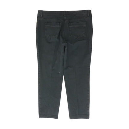 Black Solid Mid Rise Jeans