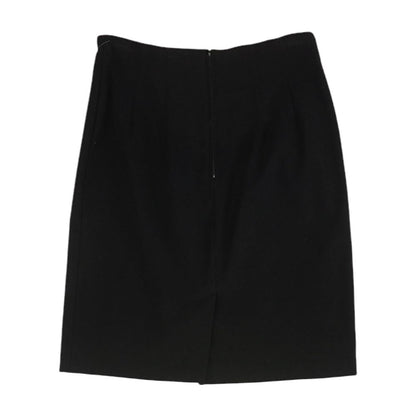 Black Solid Mini Skirt