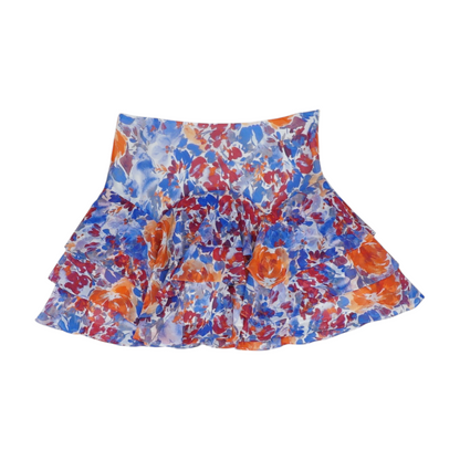 Multi Floral Mini Skirt