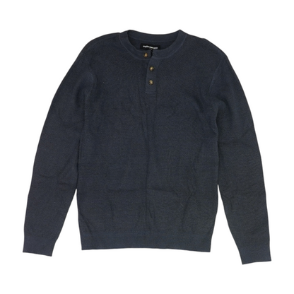 Blue Solid Henley T-Shirt