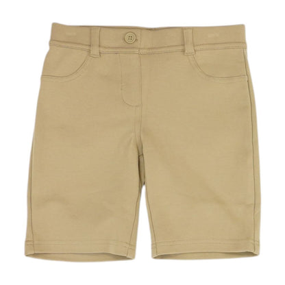 Khaki Solid Chino Shorts