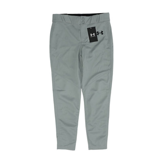 Gray Solid Active Pants