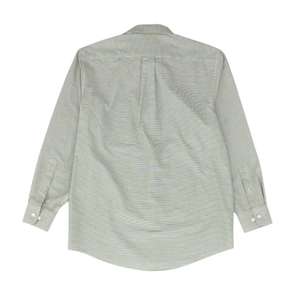 Gray Geometric Long Sleeve Button Down