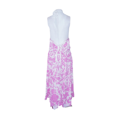 Pink Floral Midi Dress