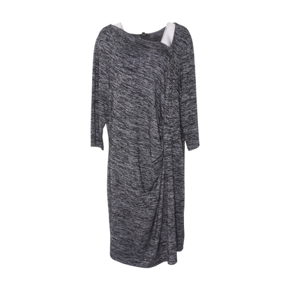 Black Plus Striped Midi Dress