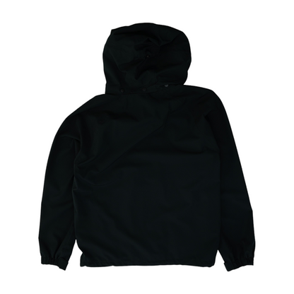 Black Solid Rain Jacket