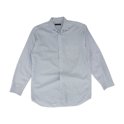 White Check Long Sleeve Button Down