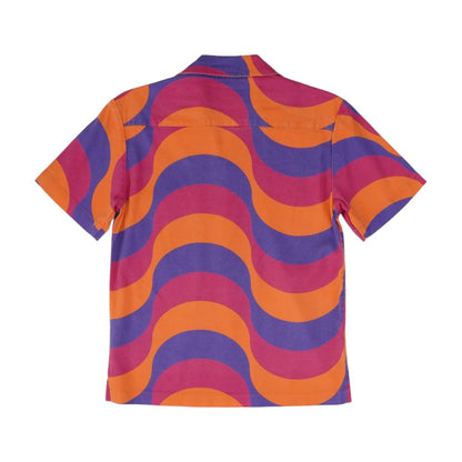Multi Graphic Short Sleeve Button Down